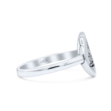 Attractive Eye Design Cultural Artisan Oxidized Fashion Thumb Ring Band